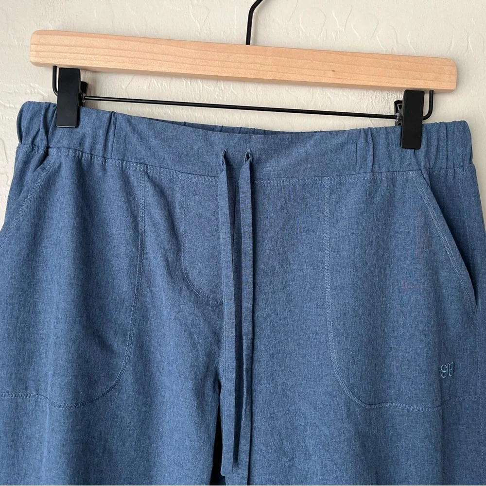 Albion fit Jetsetter Zip Ankle Joggers Dark chambray blue small - Picture 7 of 10